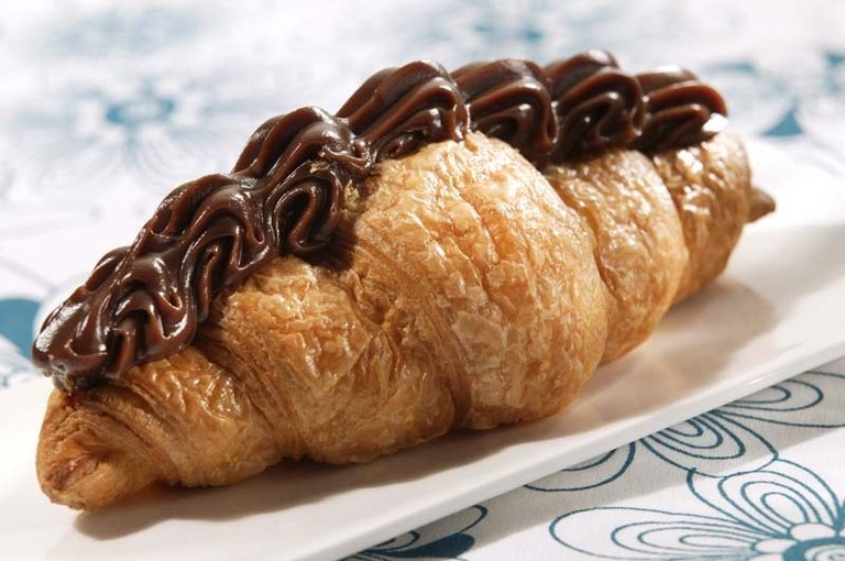 Croissant met chocoladeroom