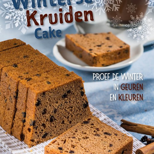 Winterse Kruidencake (vlak bakkend)