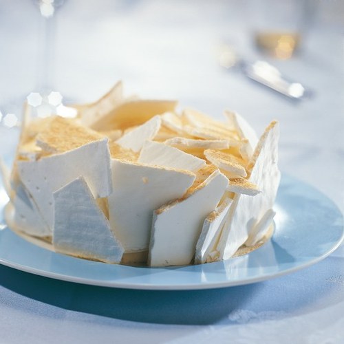 Witte schuimtaart