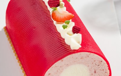 Aardbeien Kwark Moederdag Bûche