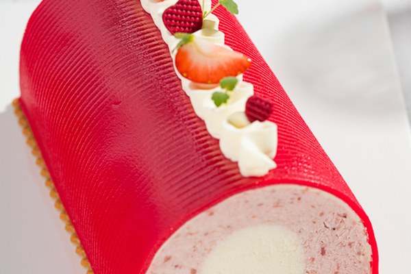 Aardbeien Kwark Moederdag Bûche