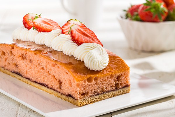 Aardbeien Plaatcake