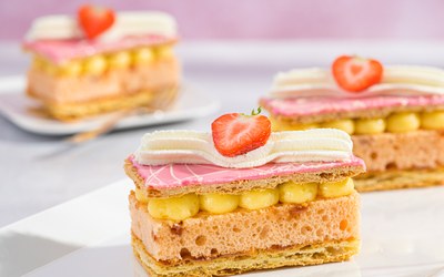 Aardbeien Tompouce