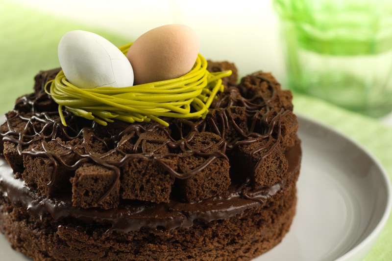 American Brownie Easter Pie