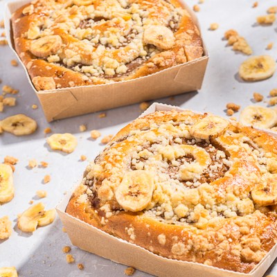 Bakvorm vierkant met Fantasy Banoffee Cake