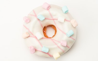 Cake Donut Aardbei & Marshmallows