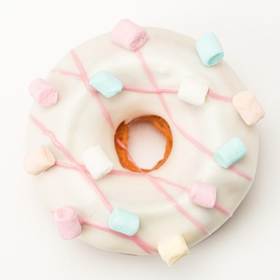 Cake Donut Aardbei & Marshmallows