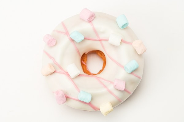 Cake Donut Aardbei & Marshmallows