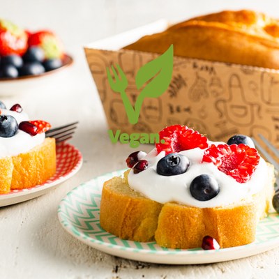 Cake met V-GO! Vegan Cake
