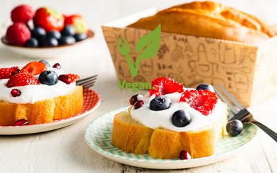 Cake met V-GO! Vegan Cake