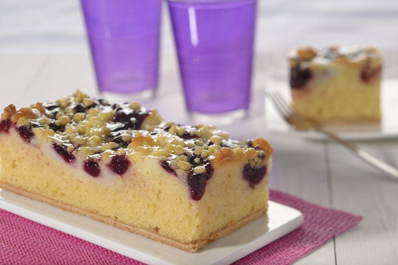 Cassis Plaatcake