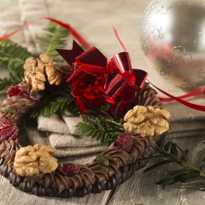 Chocolade Kerstkrans voor in de boom