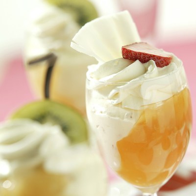 Dessert in glas met  Zeesan Blood Orange en Gel Triple Sec