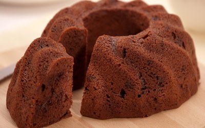 Double Choc Tulband met Double Choc Cake