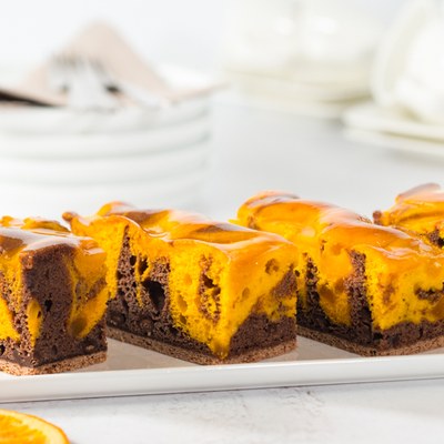 Fantasy Double Choc Orange plaatcake