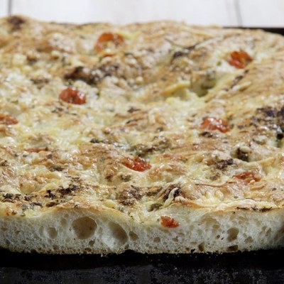 Focaccia met Panovite Italiano