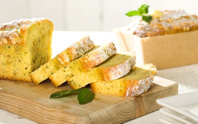 Fresh Mint Lemon Cake met Fantasy Lemon Cake