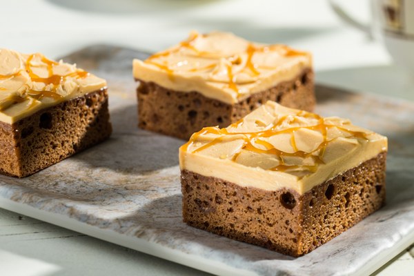 Karamel Blondie met Fantasy Karamel Cake