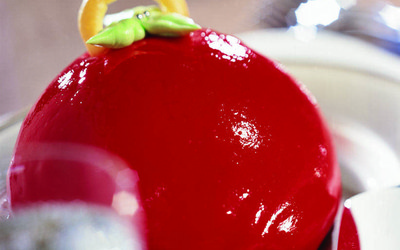 Kerstbal met Zeesan Strawberry