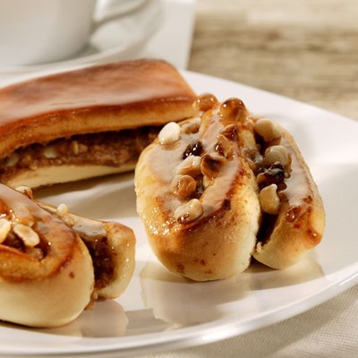 Koffiebroodje op z'n kant