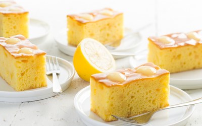 LemonCream Plaatcake met Fantasy Lemon Cake