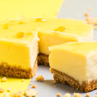 LemonGinger Cheesecake met Baked Cheesecake