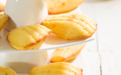 Madeleines met Fantasy Lemon Cake
