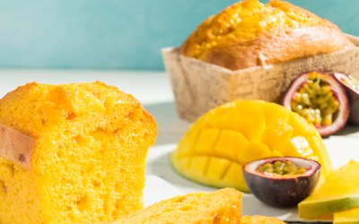 Mango Passie Cake met Fantasy Mango Passie en boter