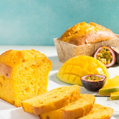 Mango Passie Cake met Fantasy Mango Passie en boter