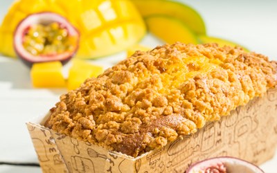 Mango Passie Kruimel Cake met Fantasy Mango Passie