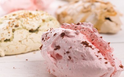 Meringues Aardbei