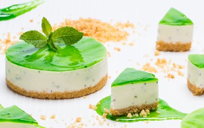 Minty Greek Cheesecake