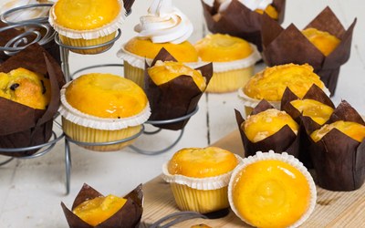Muffins met Fantasy Lemon Cake