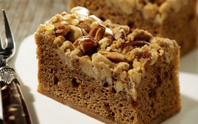 Noten Caramel Plaatcake