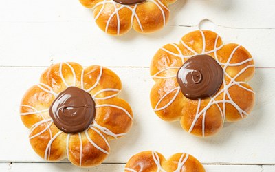 Nutella Bloemenbroodje