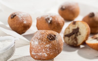 Oliebollen met Nutella