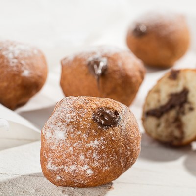 Oliebollen met Nutella