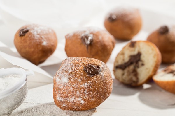 Oliebollen met Nutella