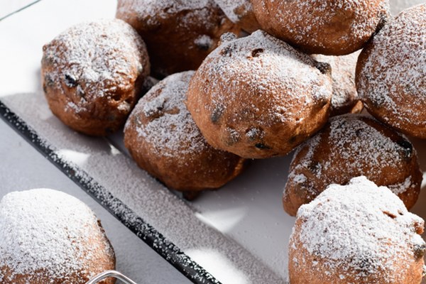 Oliebollen met Parade Oliebol Vanille (verdeeld)