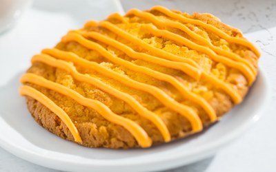 Oranje Chewy Cookies met Fantasy Orange Cake