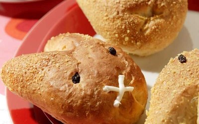 Paashaasjes Wit Tarwe-Maïs met Fiesta Panovite Mais