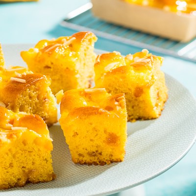 Peachy Panettone Cake