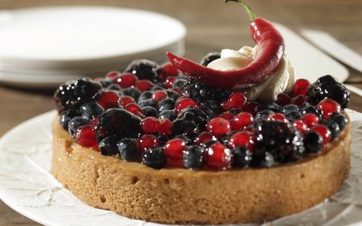 Peperfruit Flan