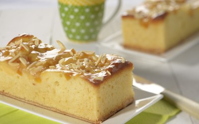 Perzik Plaatcake