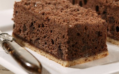 Plaat Double Choc met Double Choc Cake