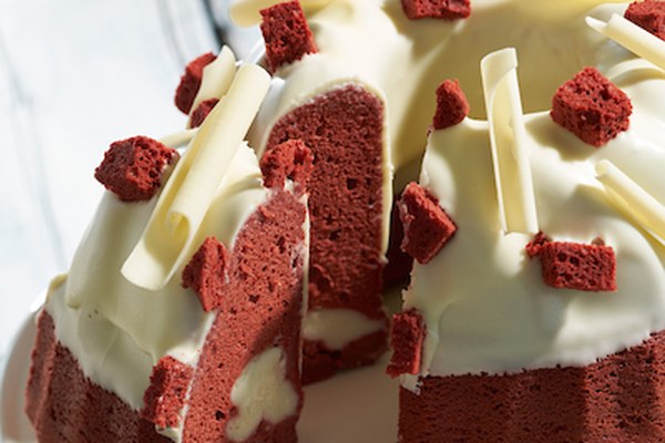 Red Velvet Tulband gevuld met witte chocoladeroom