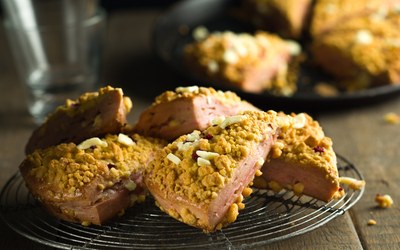 Scones Frambozen Witte Chocolade met Panovitesse Scone