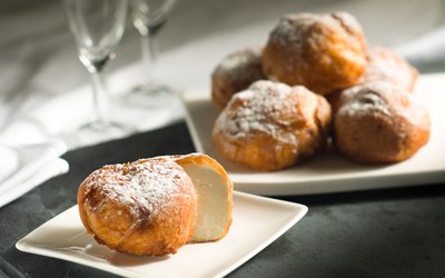 Sneeuwballen met Jello Koud en Bavaroise vulling