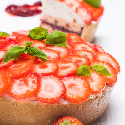 Strawberry & Basil Pie