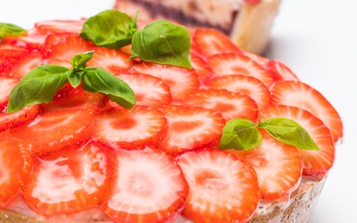 Strawberry & Basil Pie